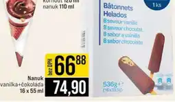 Jip Nanuk vanilka-čokoláda nabídka
