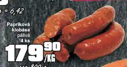 Jip Papriková klobása nabídka