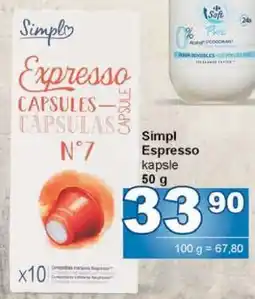 Jip Simpl Espresso kapsle nabídka