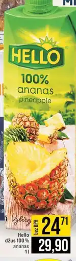 Jip Hello džus 100% ananas nabídka
