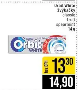 Jip Orbit white žvýkačky nabídka