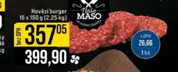 Jip Hovězí burger nabídka