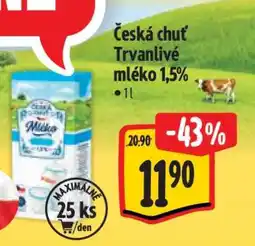 Albert Česká chuť Trvanlivé mléko 1,5% nabídka