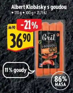 Albert Albert Klobásky s goudou nabídka