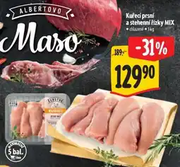 Albert Kuřecí prsíní a stehenní řízky MIX nabídka