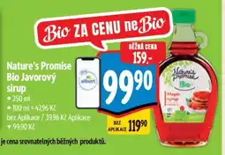 Albert Nature’s Promise Bio Javorový sirup nabídka