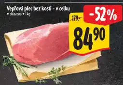 Albert Vepřová plec bez kosti v celku nabídka