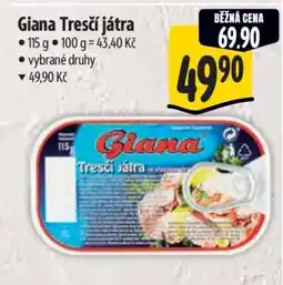 Albert Giana Tresčí játra • nabídka
