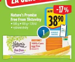 Albert Nature's Promise Free from Těstoviny nabídka