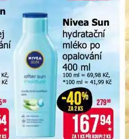 Teta Nivea sun hydratační mléko po opalování nabídka