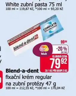 Teta Blend a dent fixační krém nabídka