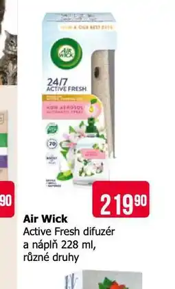 Teta Air wick active fresh difuzér a náhradní náplň nabídka