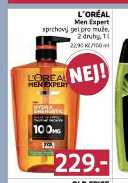 Rossmann Loreal men expert sprchový gel nabídka