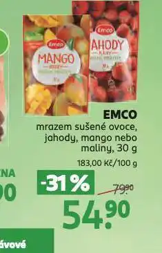 Rossmann Emco mrazem sušené ovoce nabídka