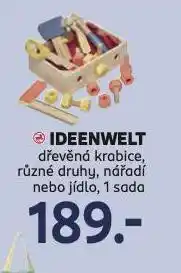Rossmann Dřevěná krabice . nářadí nebo jídlo nabídka