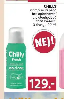 Rossmann Chilly intimní mycí pěna nabídka
