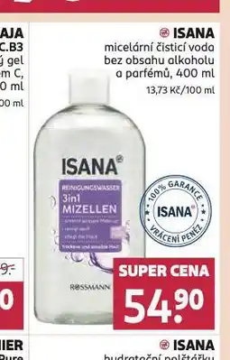 Rossmann Isana micelární voda nabídka