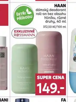 Rossmann Haan deodorant nabídka