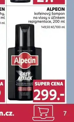 Rossmann Alpecin kofeinový šampon nabídka
