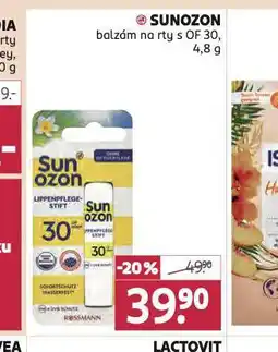 Rossmann Sunozon balzám na rty nabídka