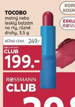 Rossmann Tocobo balzám na rty nabídka