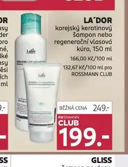 Rossmann La´dor korejský šampon,, vlasová kúra nabídka