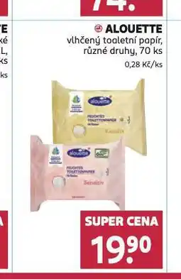 Rossmann Alouette vlhčený toaletní papír nabídka