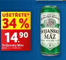 Lidl Pivo svijanský máz nabídka