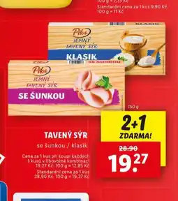 Lidl Tavený sýr nabídka