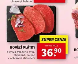 Lidl Hovězí plátky nabídka