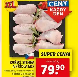 Lidl Kuřecí stehna a křídla mix nabídka