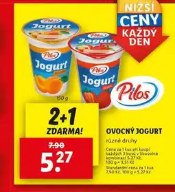 Lidl Ovocný jogurt nabídka