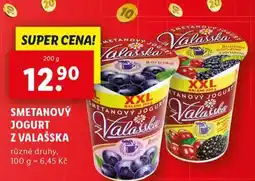 Lidl Smetanový jogurt z valašska nabídka