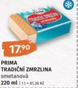 Coop hb PRIMA Tradiční zmrzlina nabídka