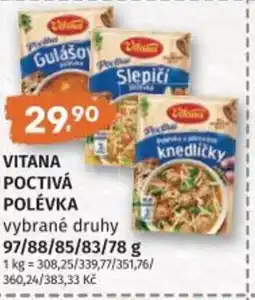 Coop hb VITANA Poctivá polévka nabídka