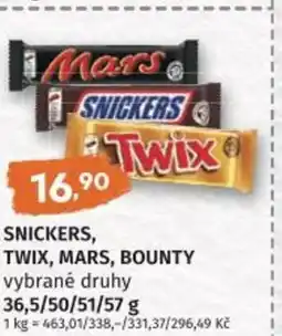 Coop hb Snickers, Twix, Mars, Bounty nabídka
