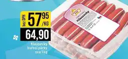 Jip Klausovky kuřecí párky cca 1kg nabídka