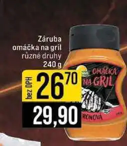 Jip Záruba omáčka na gril různé druhy 240 g nabídka