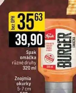 Jip Spak omáčka různé druhy 320 ml nabídka