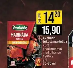 Jip Avokádo tekutá marináda kuře pivní medová med pikantni bylinky gril 70-80 ml nabídka