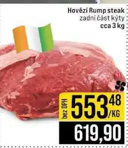 Jip Hovězí Rump steak zadní část kýty cca 3 kg nabídka