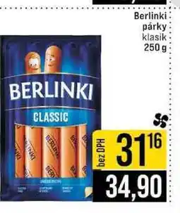 Jip Berlinki párky klasik 250 g nabídka