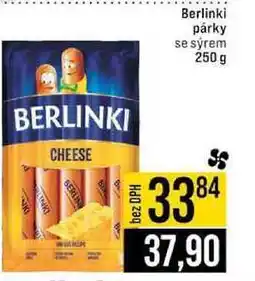 Jip Berlinki párky se sýrem 250 g nabídka