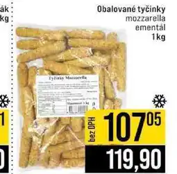 Jip Obalované tyčinky mozzarella ementál 1kg nabídka