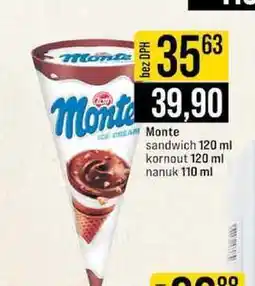 Jip Monte sandwich 120 ml kornout 120 ml nanuk 110 ml nabídka