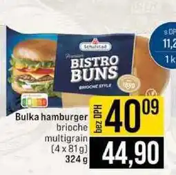 Jip Bulka hamburger brioche multigrain 4x81 g 324 g nabídka
