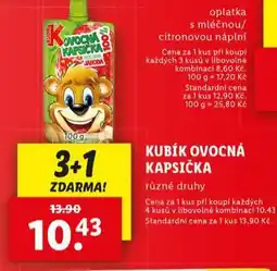 Lidl Kubík ovocná kapsička nabídka