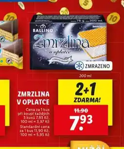 Lidl Zmrzlina v oplatce nabídka