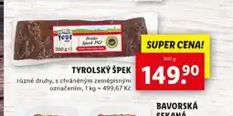 Lidl Tyrolský špek nabídka