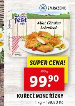 Lidl Kuřecí mini řízky nabídka